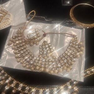 Radiant Gold and Silver Necklace with Crystal Accents
